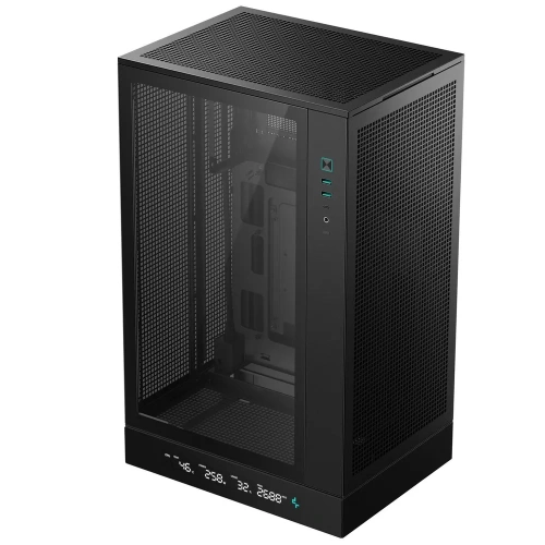 Корпус Deepcool CH270 Digital без БП, черный, MicroATX/miniITX