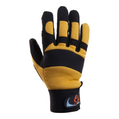 Перчатки антивибрационные Jeta Safety JAV01-VP (JAV01-VP-11/XXL) р.11/XXL черно-желтые