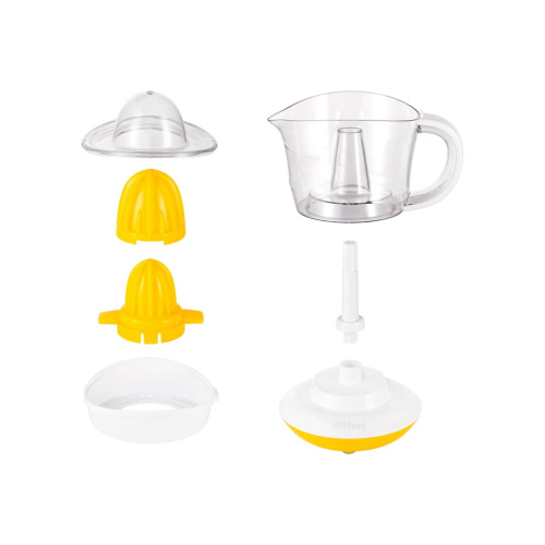 Соковыжималка Kitfort КТ-1148-1 белый/желтый