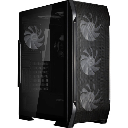 Корпус ZALMAN N7 Plus V2, ATX, Black, Window, 1xCombo (3.5” or 2.5”), 1 x 3.5”, 3 x 2.5”, 2xUSB2.0, 1xUSB3.0, Front 3x120mm RGB, Rear 1x120mm RGB