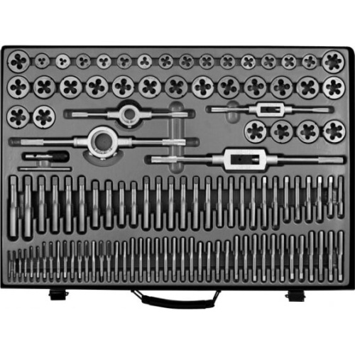 Набор метчиков и плашек WIEDERKRAFT WDK-DTM3110