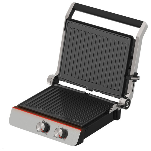 Электрогриль Hyundai HYG-4046 черный/серебристый