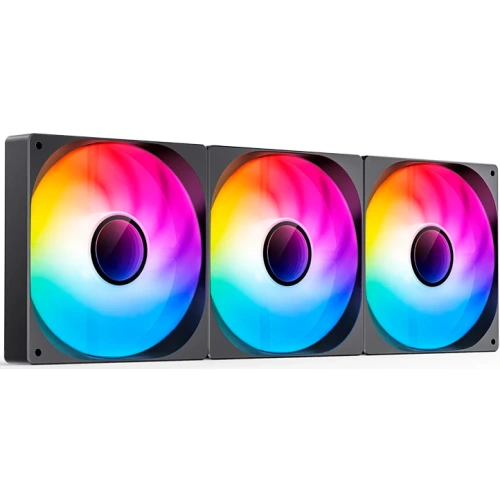Вентилятор JONSBO ZW-140B (3 in 1) 140х140х26мм (PWM, ARGB LED, 800-1800об/мин, черный) Retail