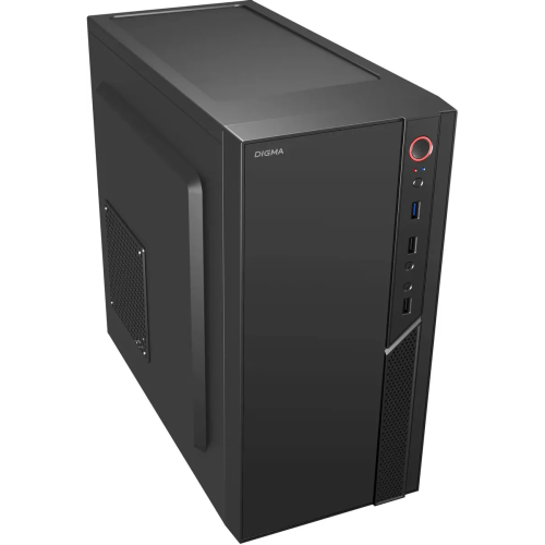Корпус Digma DCC-MN306 черный без БП mATX 1x80mm 1x92mm 2x120mm 2xUSB2.0 1xUSB3.0 audio