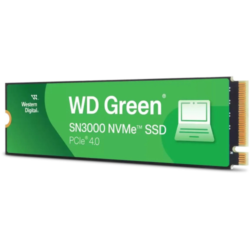 SSD WD Green SN3000 (WDS500G4G0E) 500GB, PCI-E 4.0 x4 M.2 2280, (R/W - 5000/4100 MB/s)