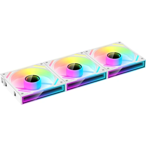 Комплект вентиляторов (3шт) XASTRA FS120W ARGB reverse triple pack (FS120-3WA-SRX-GL) 120x120x25мм PWM, ARGB, Infinity lighting effect., 800-2000 rpm