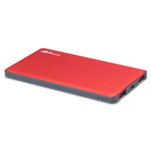 Аккумулятор внешний GP Portable PowerBank MP05 Li-Pol 5000mAh 2.1A+2.1A красный 2xUSB