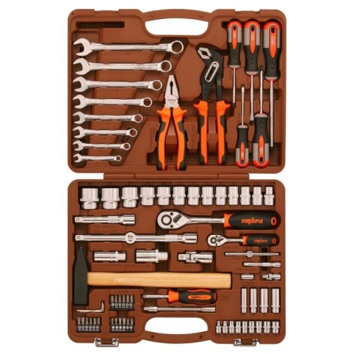 Набор инструментов Ombra OMT77S12 77 предметов (жесткий кейс)