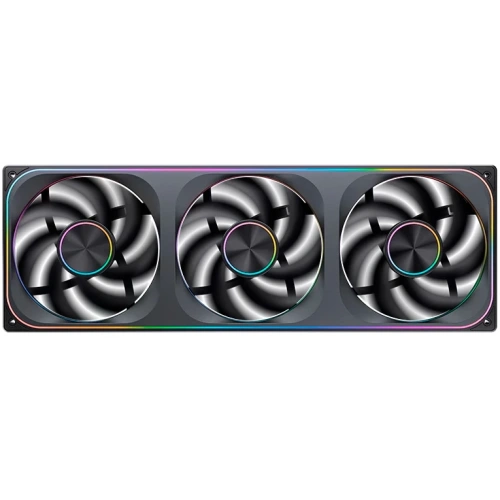 Вентилятор JONSBO ZA-420B (3 in 1) 140х140х28мм (PWM, ARGB LED, 700-1800об/мин, черный) Retail