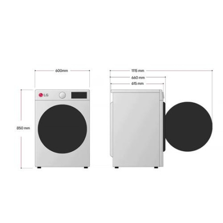 Сушильная машина LG DC90V9V9WN белый