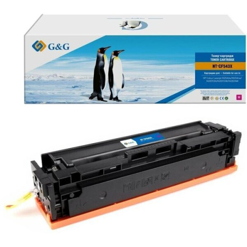 Картридж лазерный G&G GG-CF543X пурпурный 2500стр для HP CLJ M254dw/M254nw/M281FDN/M281FDW/M280NW