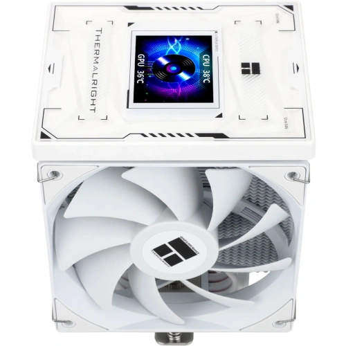 Кулер Thermalright Burst Assassin 120 Vision White LGA115X/1200/1700/1851 (2x120mm PWM Fan, медное основание, 6 тепл. трубок 6мм) / TRBA120VW