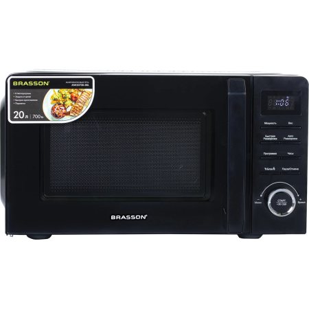 Микроволновая печь BRASSON MW2070D-8BL черная