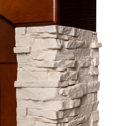 Электрокамин RealFlame Neapolis NT орех с очагом Majestic Lux Black