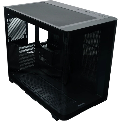 Корпус XASTRA QR600 0F-UC (QR600-0F-UC-L) Black ATX/Aquarium/Curve Glass/Led Strip/No fans/Type-C