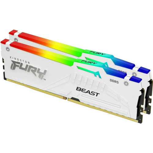 ОЗУ Kingston Fury Beast RGB KF552C40BWAK2-64 DDR5 2x32GB 5200MHz RTL Gaming PC5-41600 CL40 DIMM 288-pin 1.25В single rank с радиатором Ret