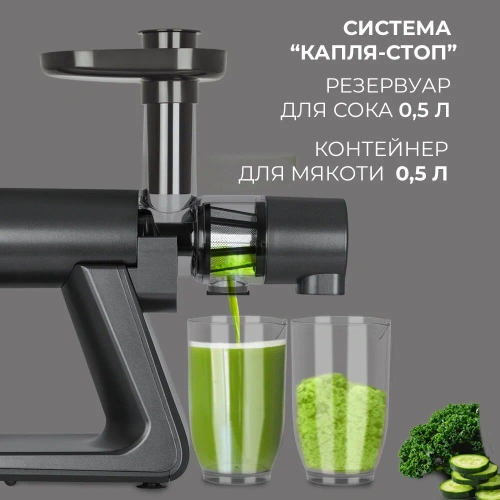 Соковыжималка шнековая Rondell RDE-1503 графит