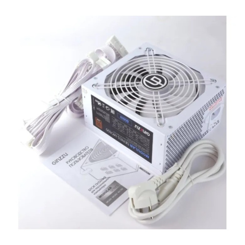 Блок питания Ginzzu MC600 600W белый