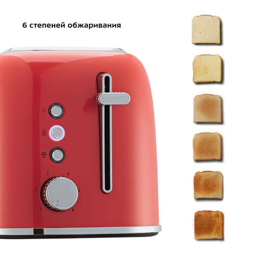 Тостер Kitfort КТ-6218-1 красный