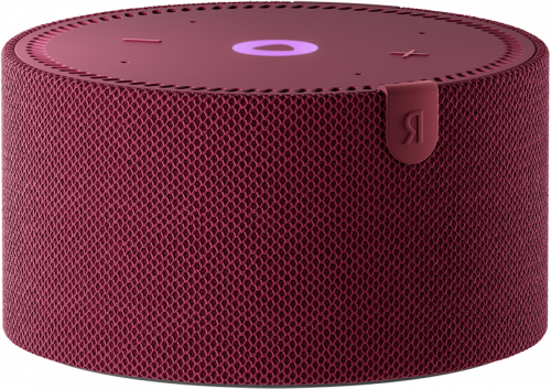 Умная колонка Яндекс  Станция Мини С Часами Красный Гранат