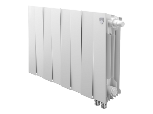 Биметаллический радиатор отопления  Royal Thermo Pianoforte 300 8 Секций Bianco Traffico Vdr