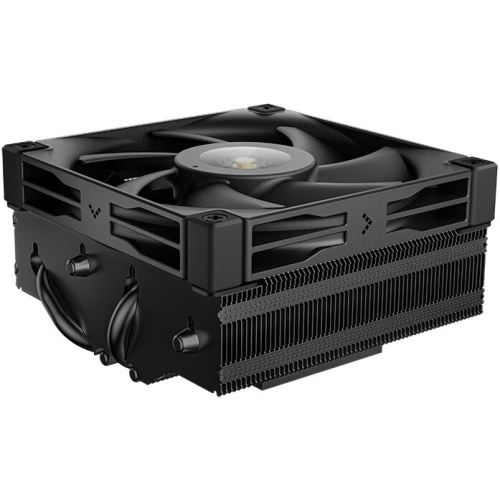Кулер DEEPCOOL AN400 BK, Black LGA1700/1200/115X/AM5/AM4 низкопрофильный 52,5 mm (TDP 150W, PWM, Fan 120mm, 4 тепл. трубок, Copper Base)