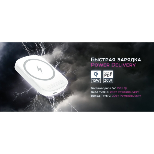 Внешний аккумулятор OLMIO QM-05 белый