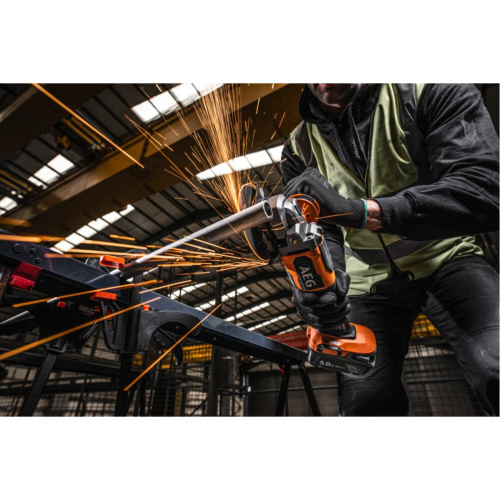 УШМ AEG BEWS18-125BLPX2-502C (4935480858) 18В 125мм (с АКБ 2 шт)