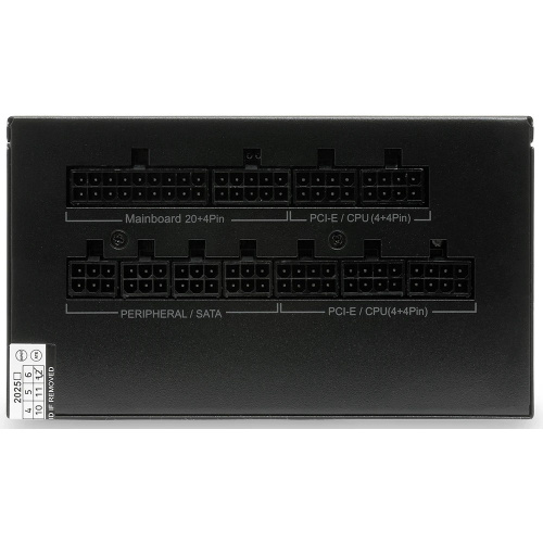 Блок питания HSPD HSK-850GF-BK 850W 80+ Gold (ATX, 2.52, Full modular, 1x24(20+4)pin mesh 550mm, 1xCPU*2 8(4+4)pin 650+150mm, 2xPCIe*2 8(6+2)pin