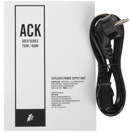Блок питания 1STPLAYER ACK GOLD [HA-850BA2-BK] черный