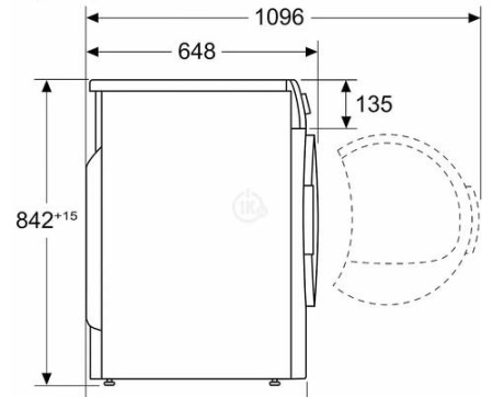 Сушильная машина Bosch WQG1417EPL белый
