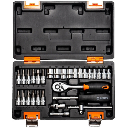 Набор инструментов Вихрь 73/6/7/1 пластиковый кейс/29 предметов