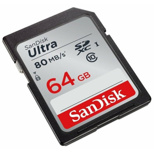 Карта памяти SanDisk SDSDUNR-064G-GN6IN SD 64GB SDXC Class 10 UHS-I U1 Ultra 100MB/s