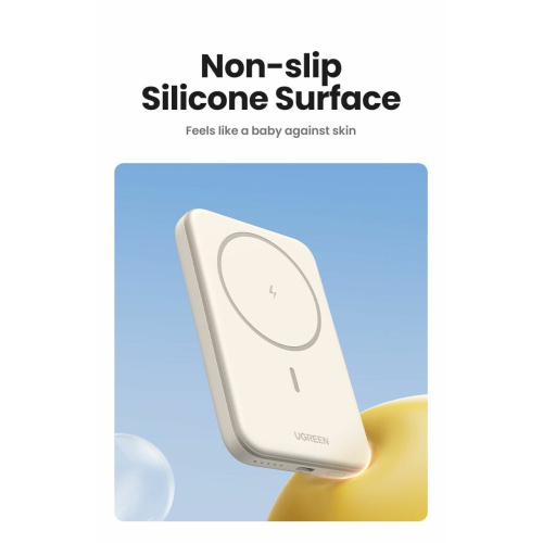 Внешний аккумулятор UGREEN PB560 (25207) 5000mAh Magnetic Wireless Power Bank White