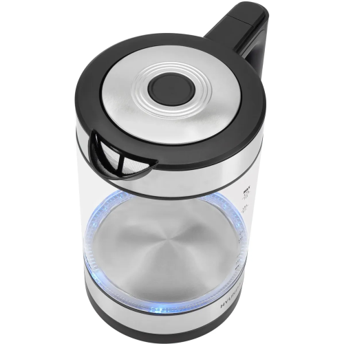 Электрочайник Hyundai HYK-G3509 черный/прозрачный