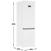 Холодильник с морозильником Beko B3DRCNK402HW белый