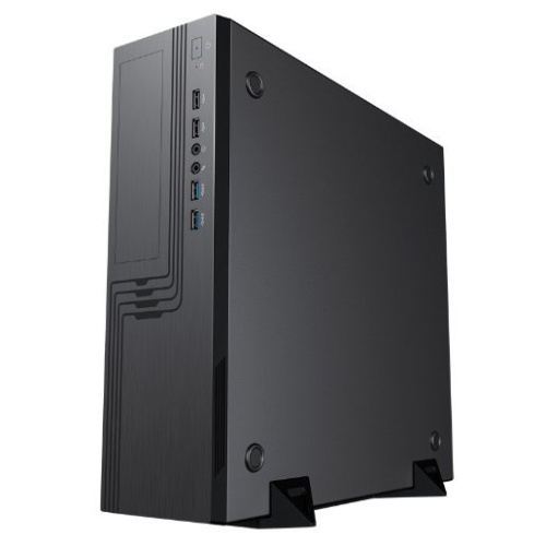 Корпус Powerman EL555BK PM-300ATX 6141876 U3.0*2+U2*2+2*combo Audio: fan 9cm; intrusion switch Slim Case