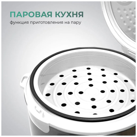 Мультиварка GOODHELPER GH-MC5101 стальной/белый