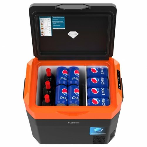 Автохолодильник Бирюса НС-38P7 оранжево-черный