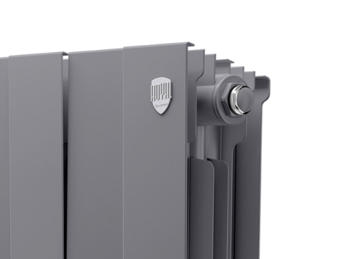 Биметаллический радиатор отопления  Royal Thermo Pianoforte 300 8 Секций Silver Satin