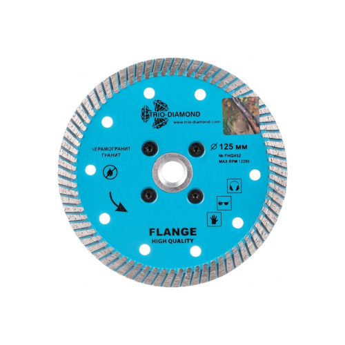 Диск алмазный отрезной TRIO-DIAMOND Турбо Hot Press FHQ452 125хм14