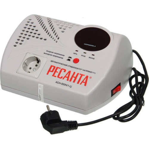 Стабилизатор напряжения Ресанта АСН-500Н/1-Ц серый