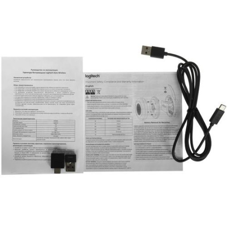 Беспроводные наушники Logitech Zone Wireless MSFT черный