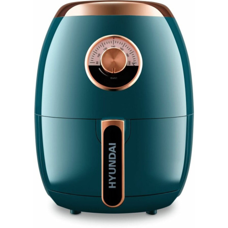 Аэрогриль Hyundai HYF-3553 темно-зеленый/золотистый