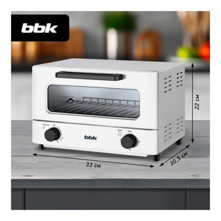 Мини-печь BBK OE1270M белый