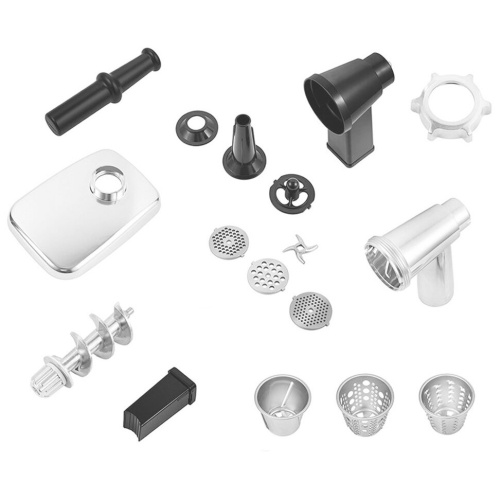 Мясорубка Kitfort КТ-2104 серебристый/черный