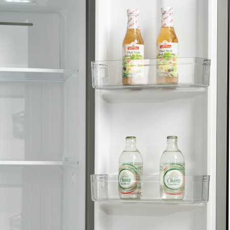 Холодильник Бирюса SBS 400 DI Темная нерж