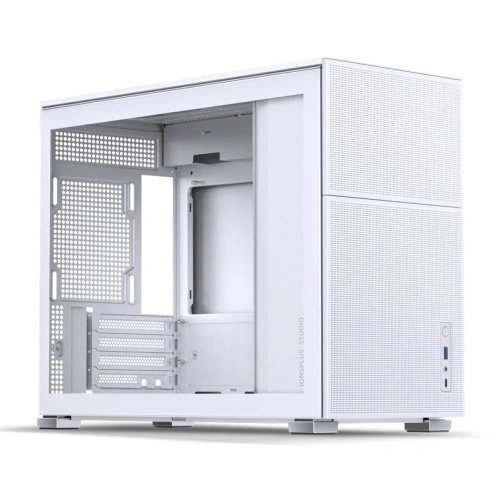 Корпус Jonsbo D31 Mesh White без БП, боковая панель из закаленного стекла, mini-ITX, micro-ATX, белый