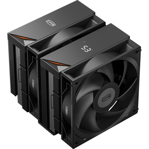 Кулер PcCooler RT620 Digital BK (RT620-BKNWYL-GL) Soc-AM5/AM4/1151/1200/2066/1700 черный 4-pin 34.9dB Al+Cu LCD 265W Ret