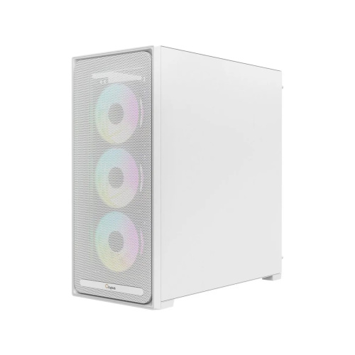 Корпус Ocypus Delta C70 WH ARGB (Delta-C70-WHG400XX-GL), без БП, Midi-Tower, TG, 4x120mm 2xUSB-A 3.0 + 1xUSB-C 3.1, E-ATX, ATX, mITX W